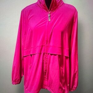 Talbots Lightweight Hooded Zip Up Jacket